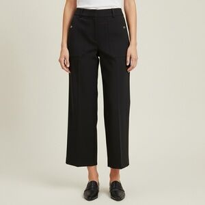 J.CREW Sydney Wide Leg Pant In Bi-Stretch Cotton Tall Cropped